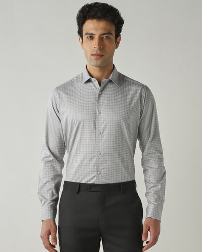 Shirt Grey Slim Fit 100% Cotton