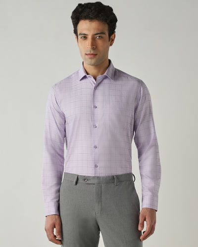 Shirt Purple Slim Fit 100% Cotton