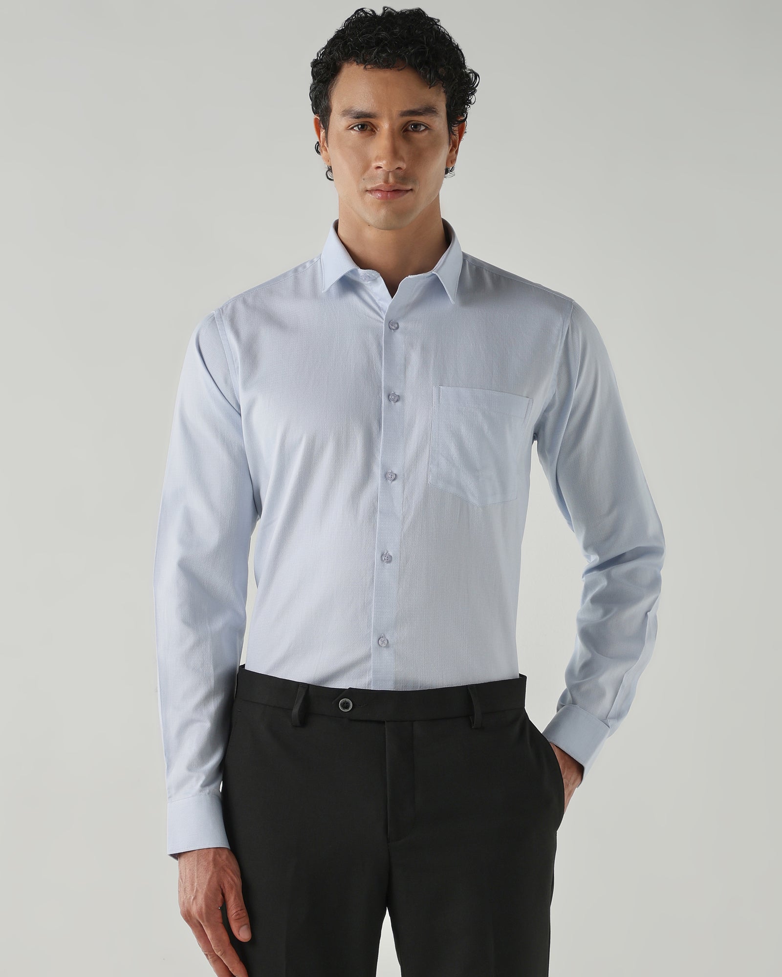 Men Regular Fit Shirts Blue