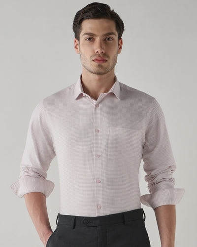 Men Regular Fit Shirt Pink