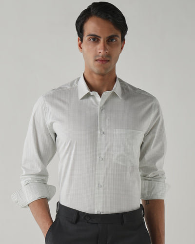 Men Regular Fit Shirt White/Green
