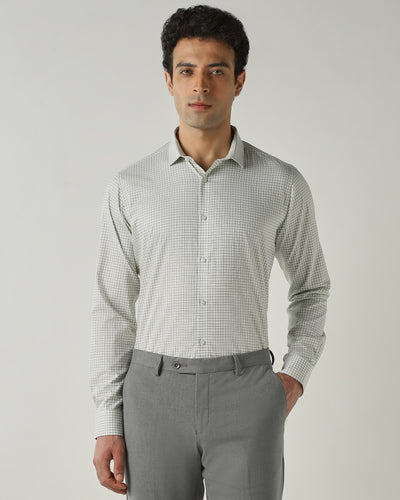 Shirt Green Slim Fit 100% Cotton