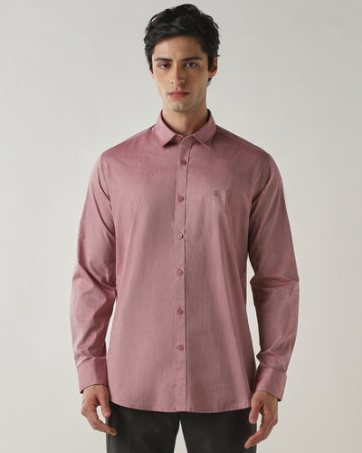 Slim Fit Shirt Maroon