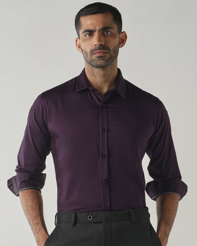 Purple Grape Slim fit Fashion Formal Shirts