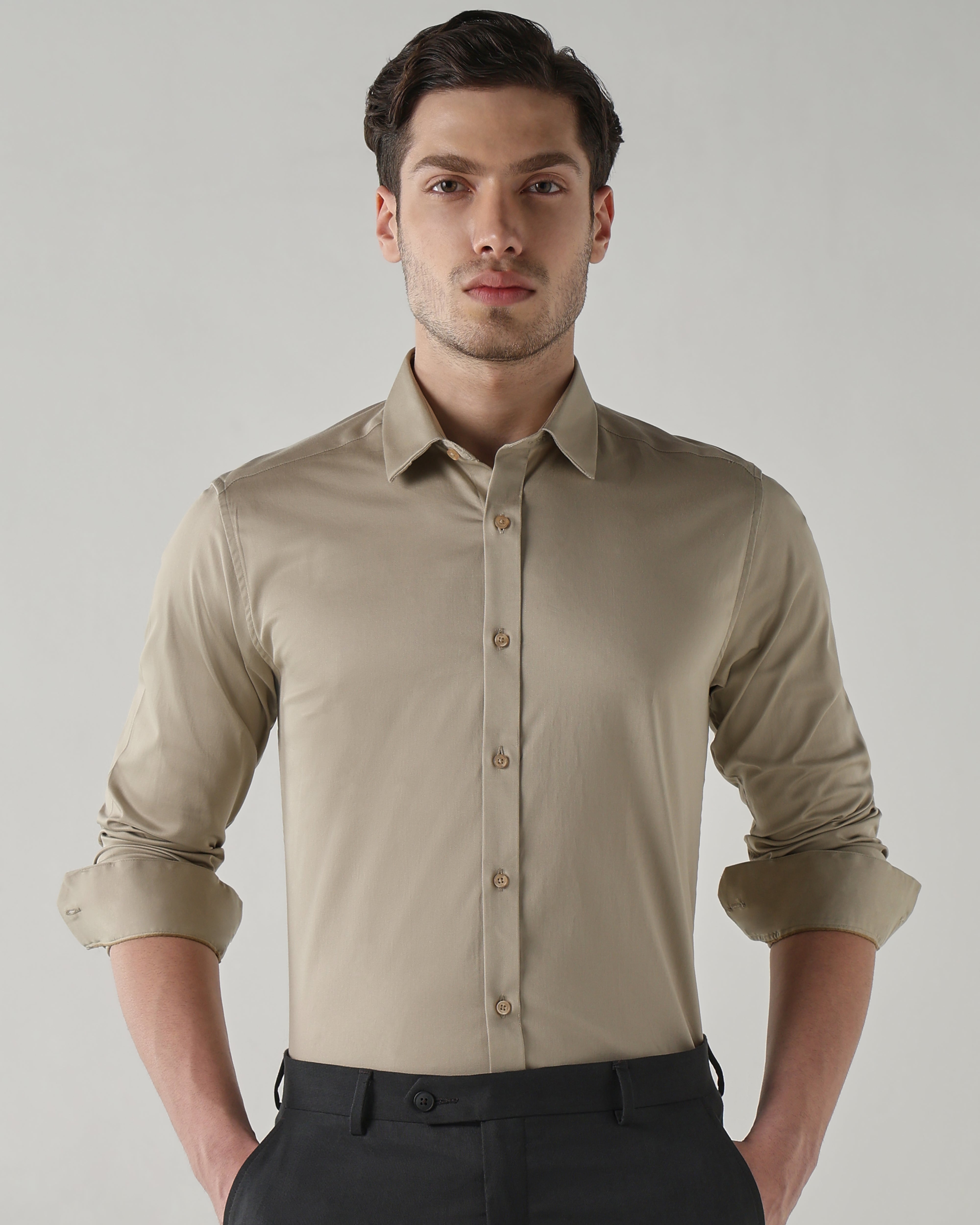 Men Regular Fit Shirt Hazel Wood
