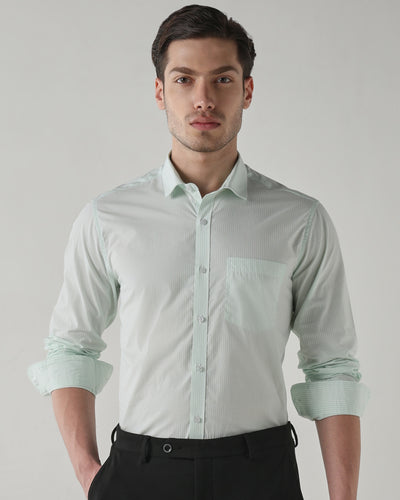 Men Regular Fit Shirt White/Green