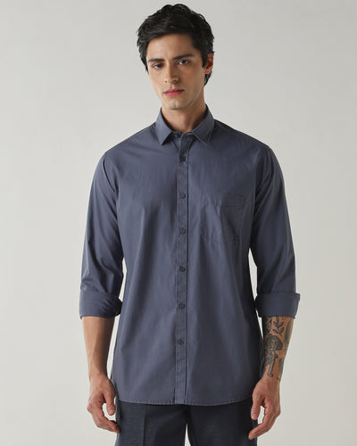 Slim Fit Shirt Airforce Blue