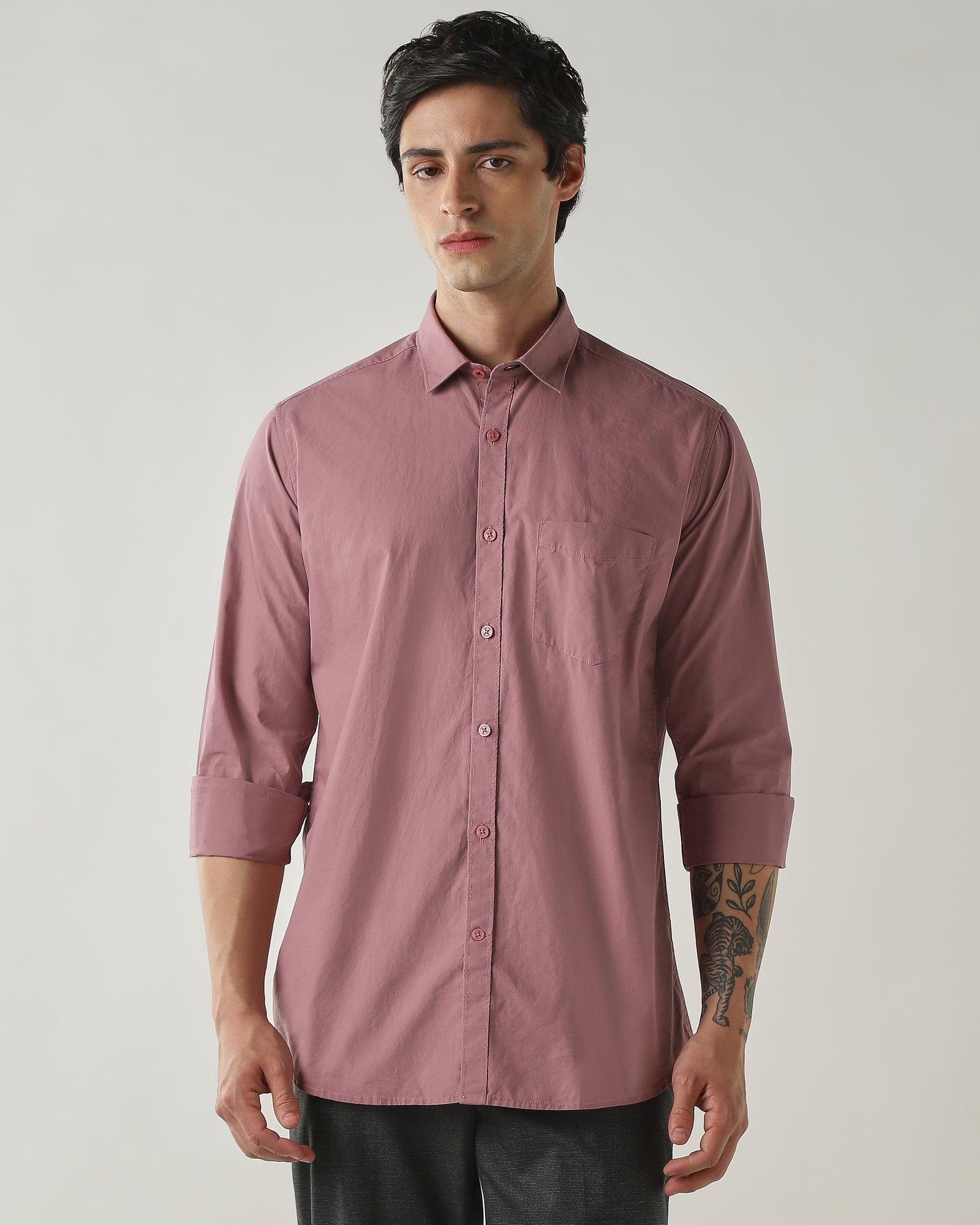 Slim Fit Shirt Mauve