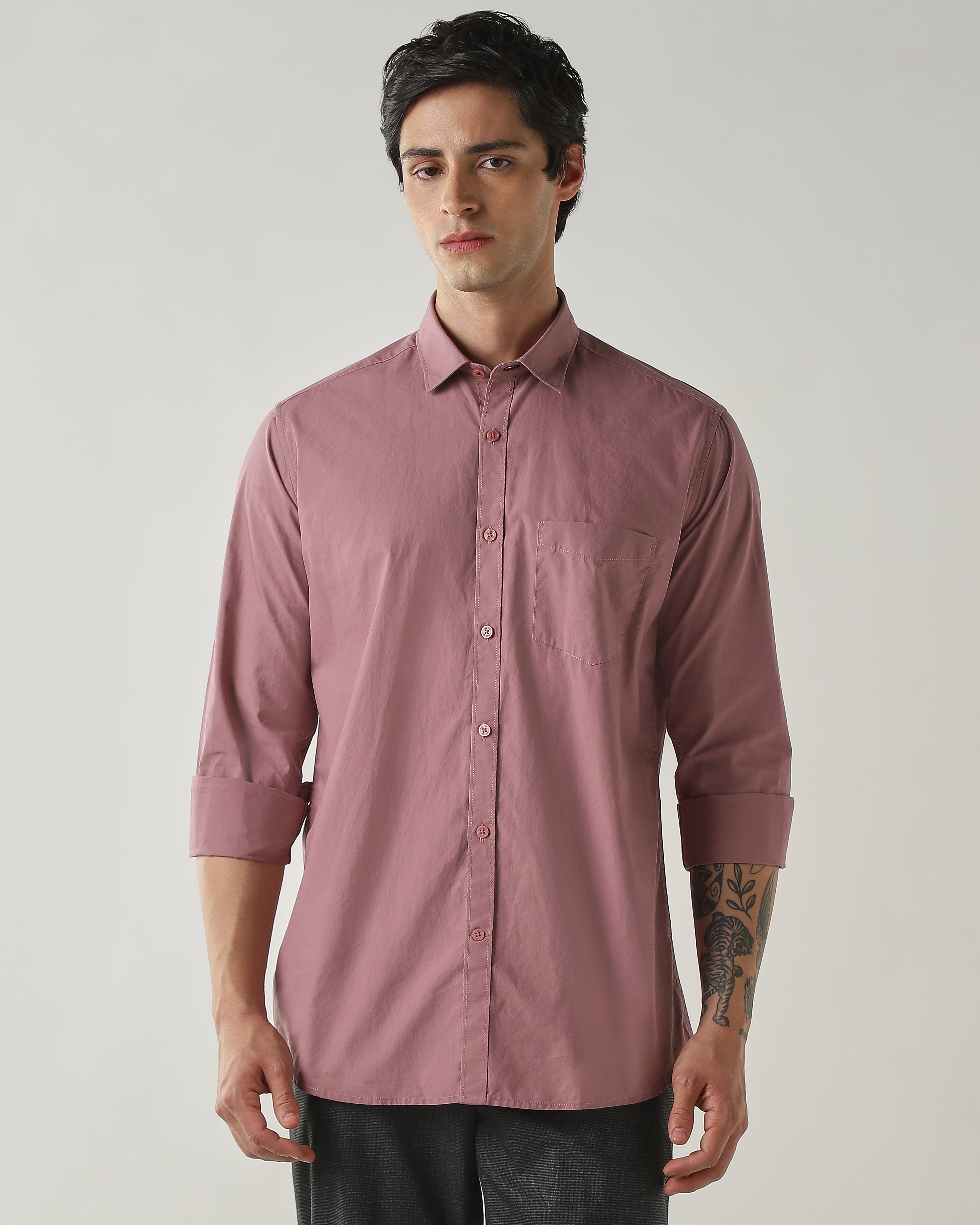 Slim Fit Shirt Mauve