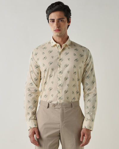 Slim Fit Shirt Cream