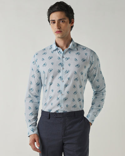 Slim Fit Shirt Powder Blue