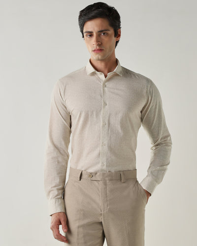 Slim Fit Shirt Beige