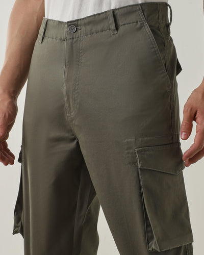 Regular Fit Cargo Olive