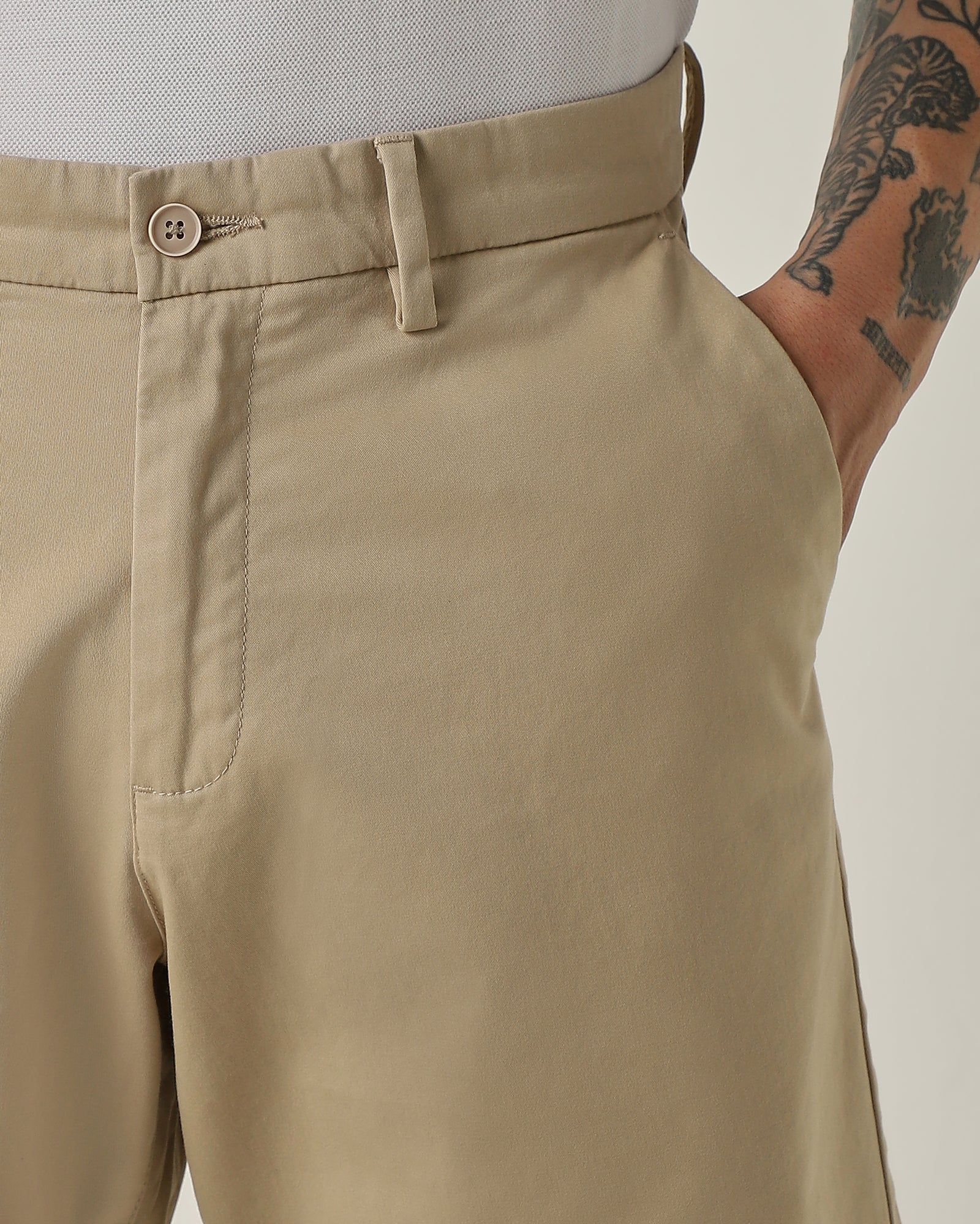Regular Fit Shorts Fawn