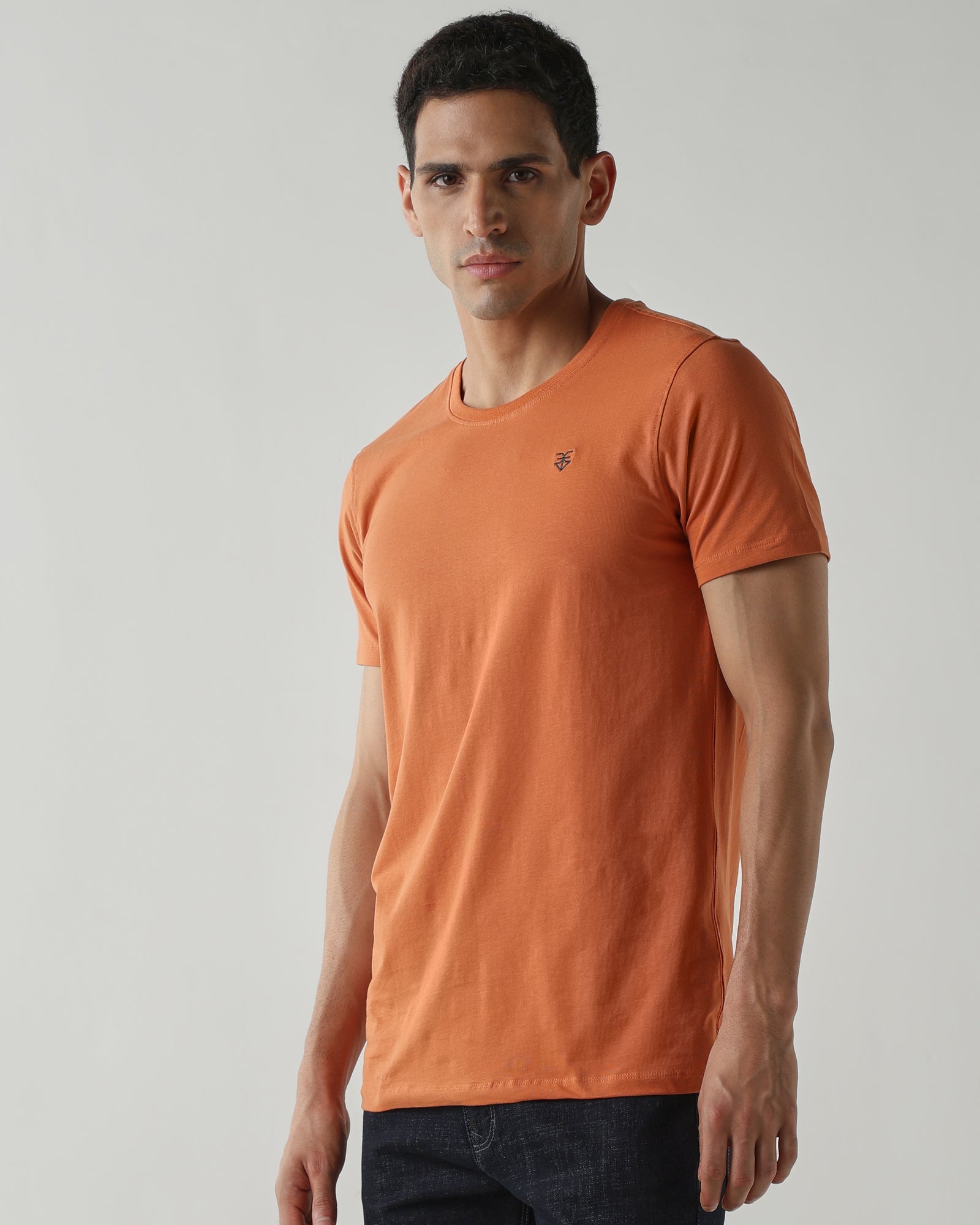 Topwear Single Jersey T-Shirts – Apricot