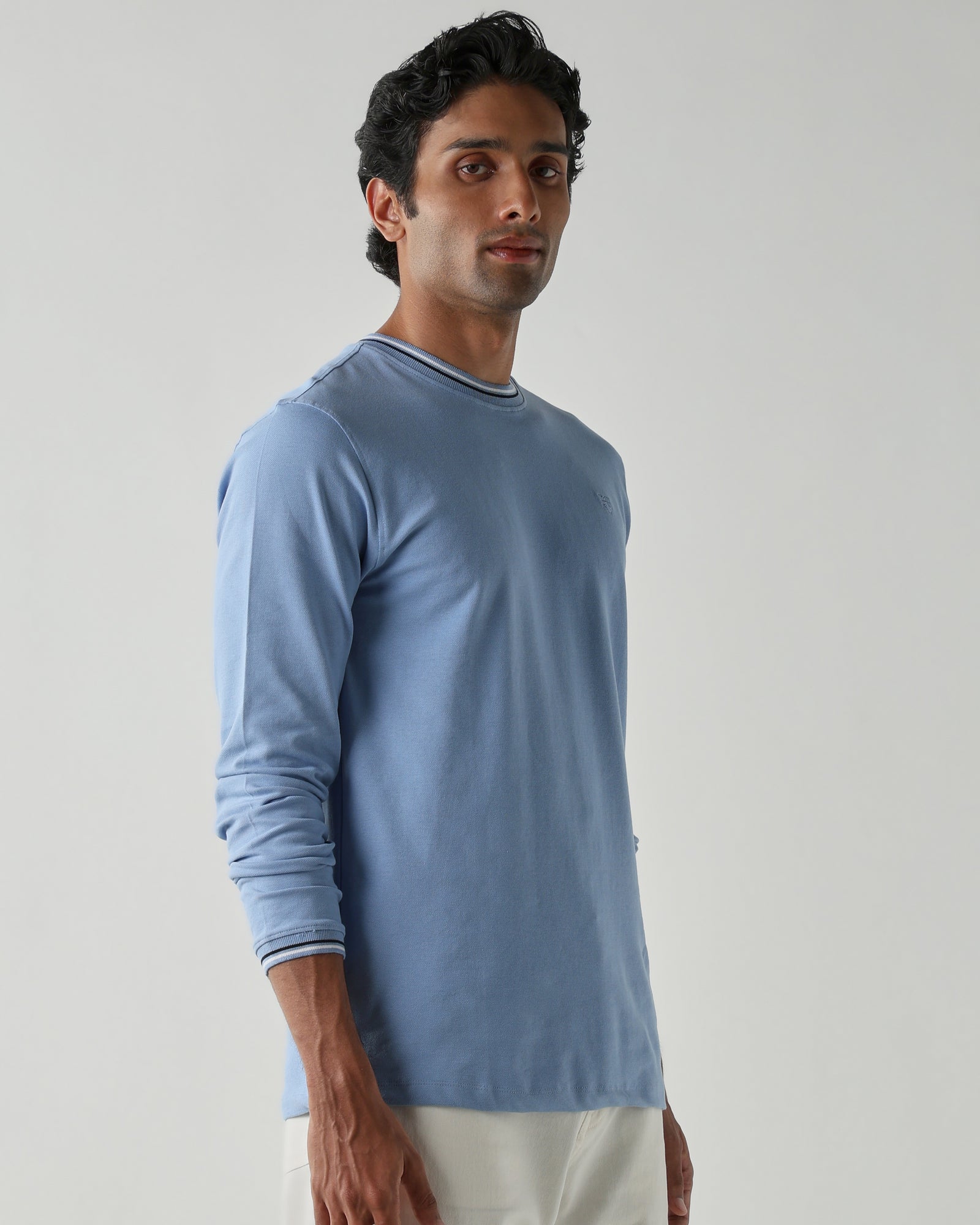 Topwear Premium Pique Knit Fabric T-Shirts – Airforce