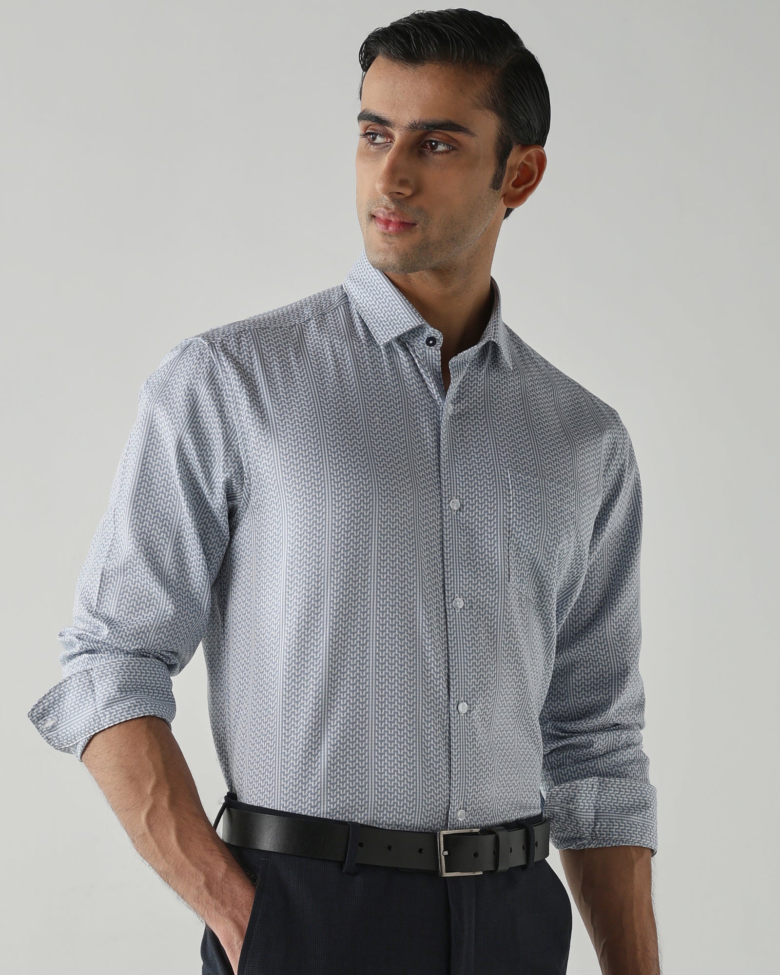 Sky Blue shirts crafted in 100% cotton
