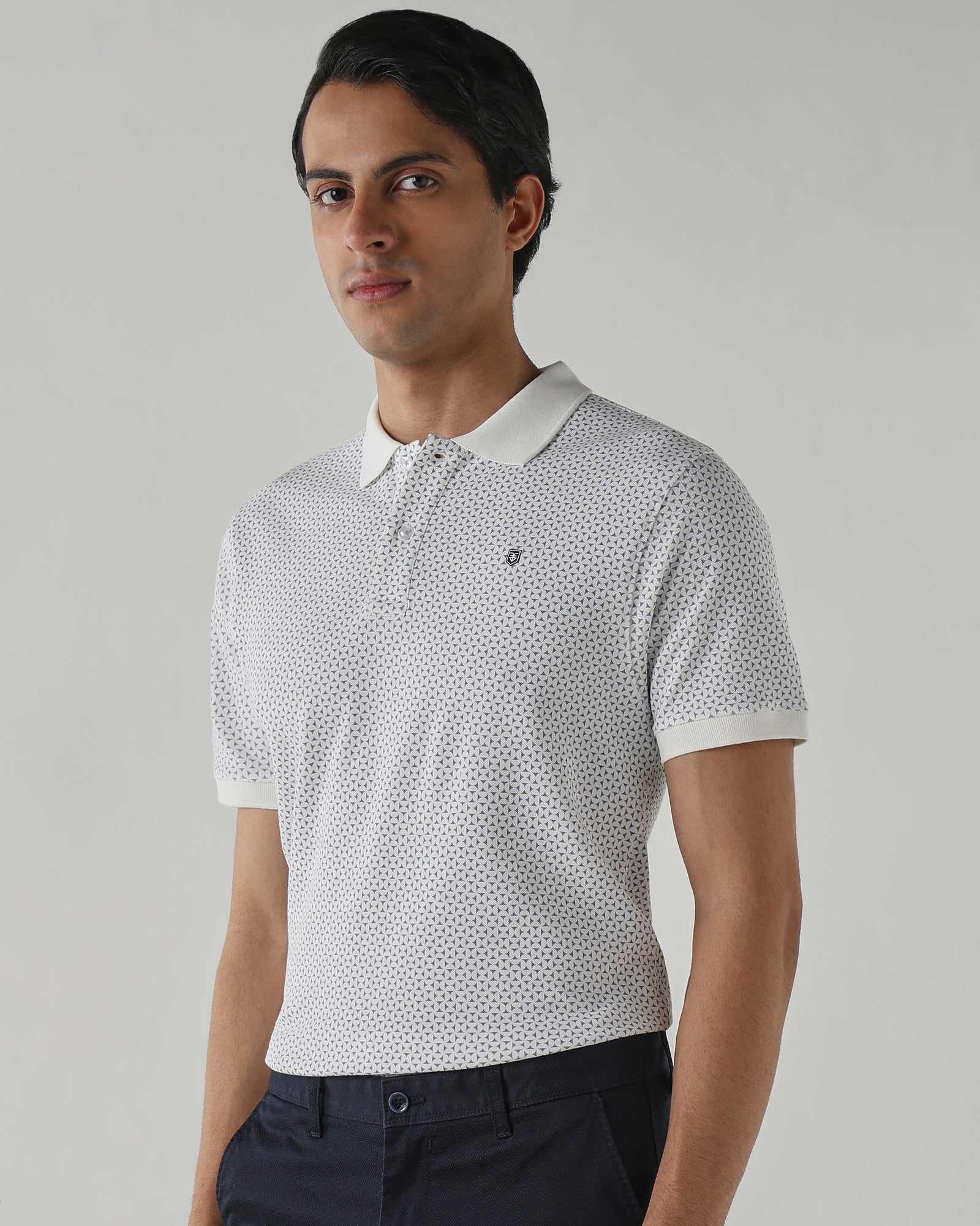 Men Regular Fit T-Shirt Bright White