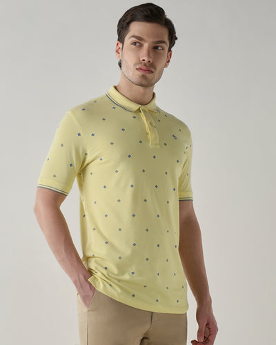 Men Regular Fit T-Shirt Chardonnay