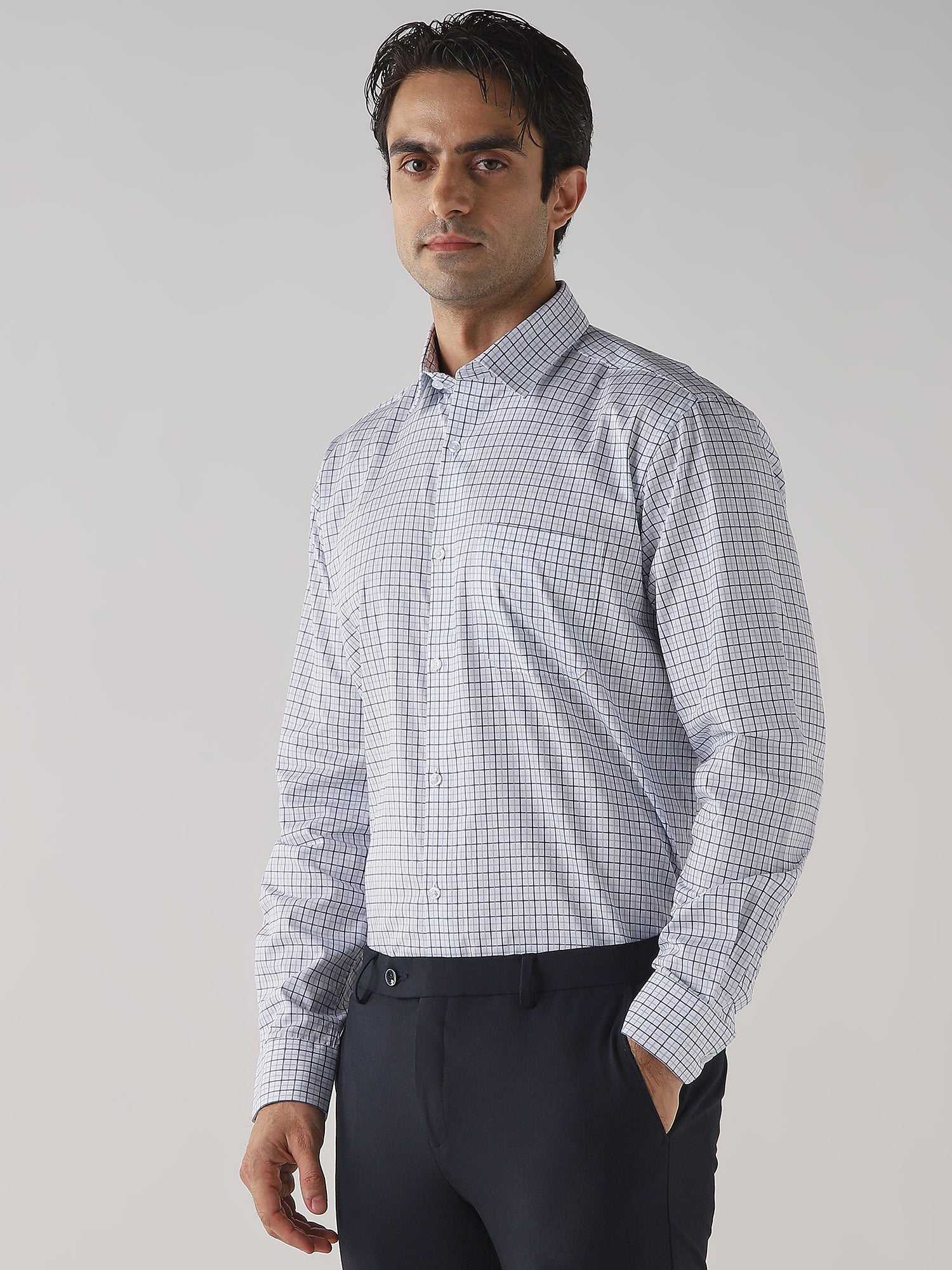 Shirts - White/Blue | Classic Formalwear