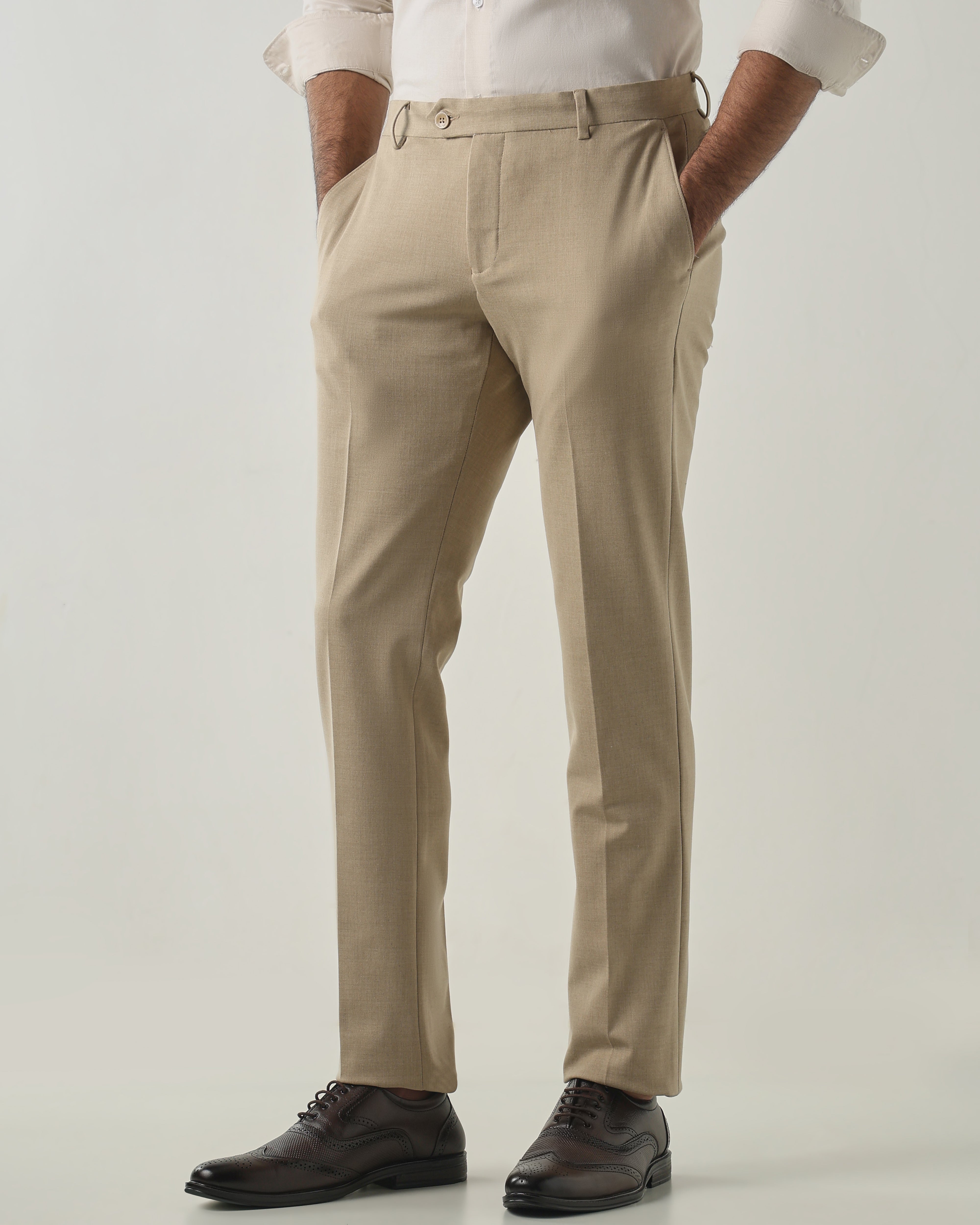 Fawn Tailor Fit Fashion Formal Trousers