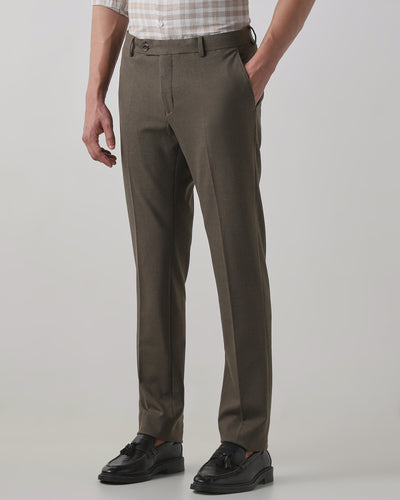 Khaki  Regular Fit Trouser