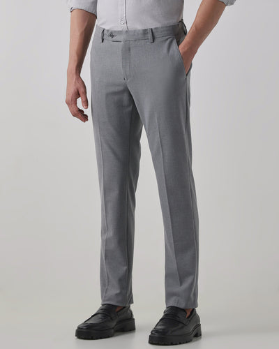 Mid Grey Regular Fit Trouser