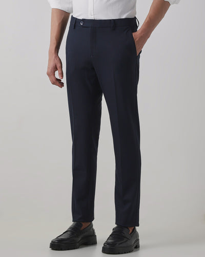 Navy  Regular Fit Trouser