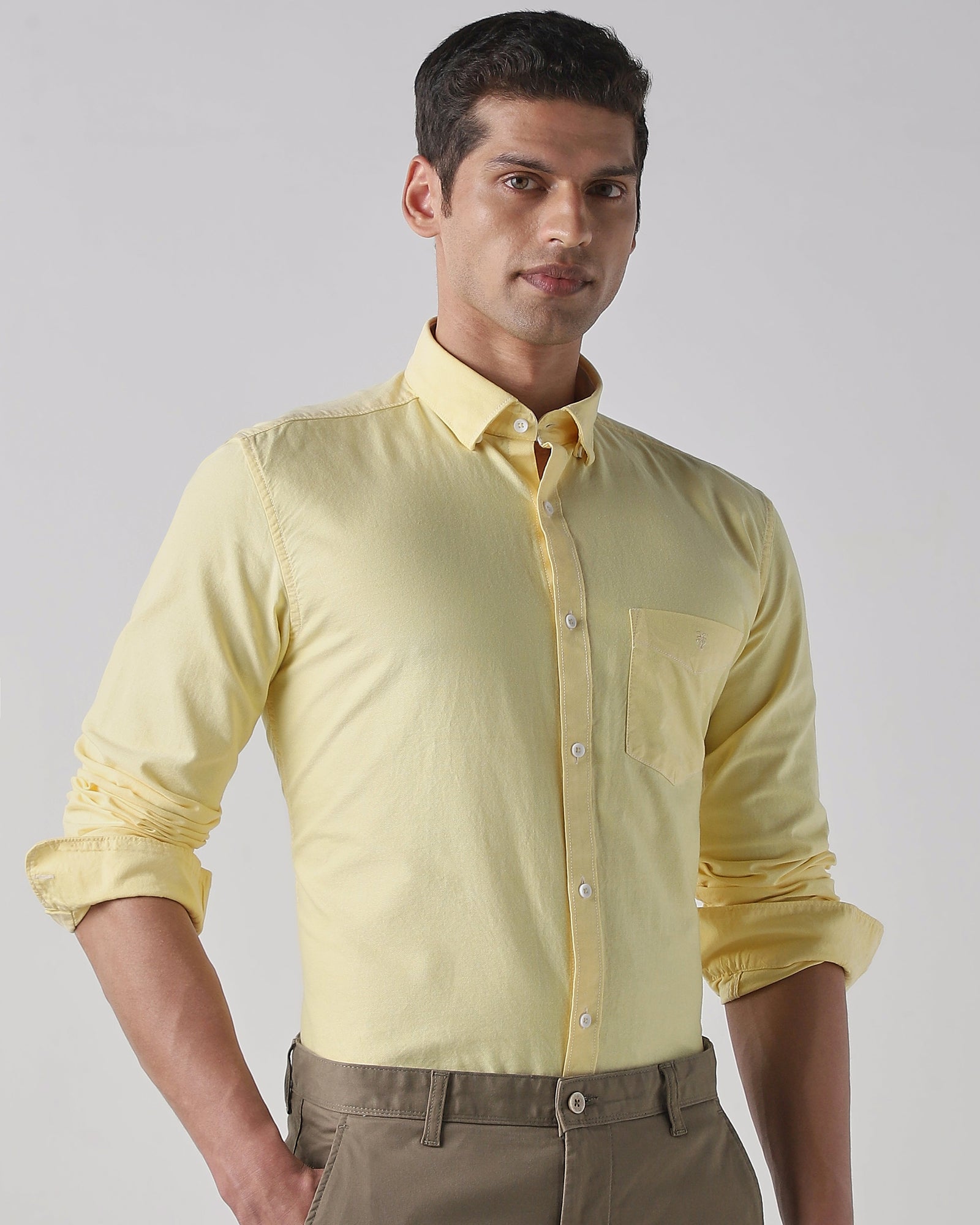 Lemon 100% Cotton Regular Fit Shirt