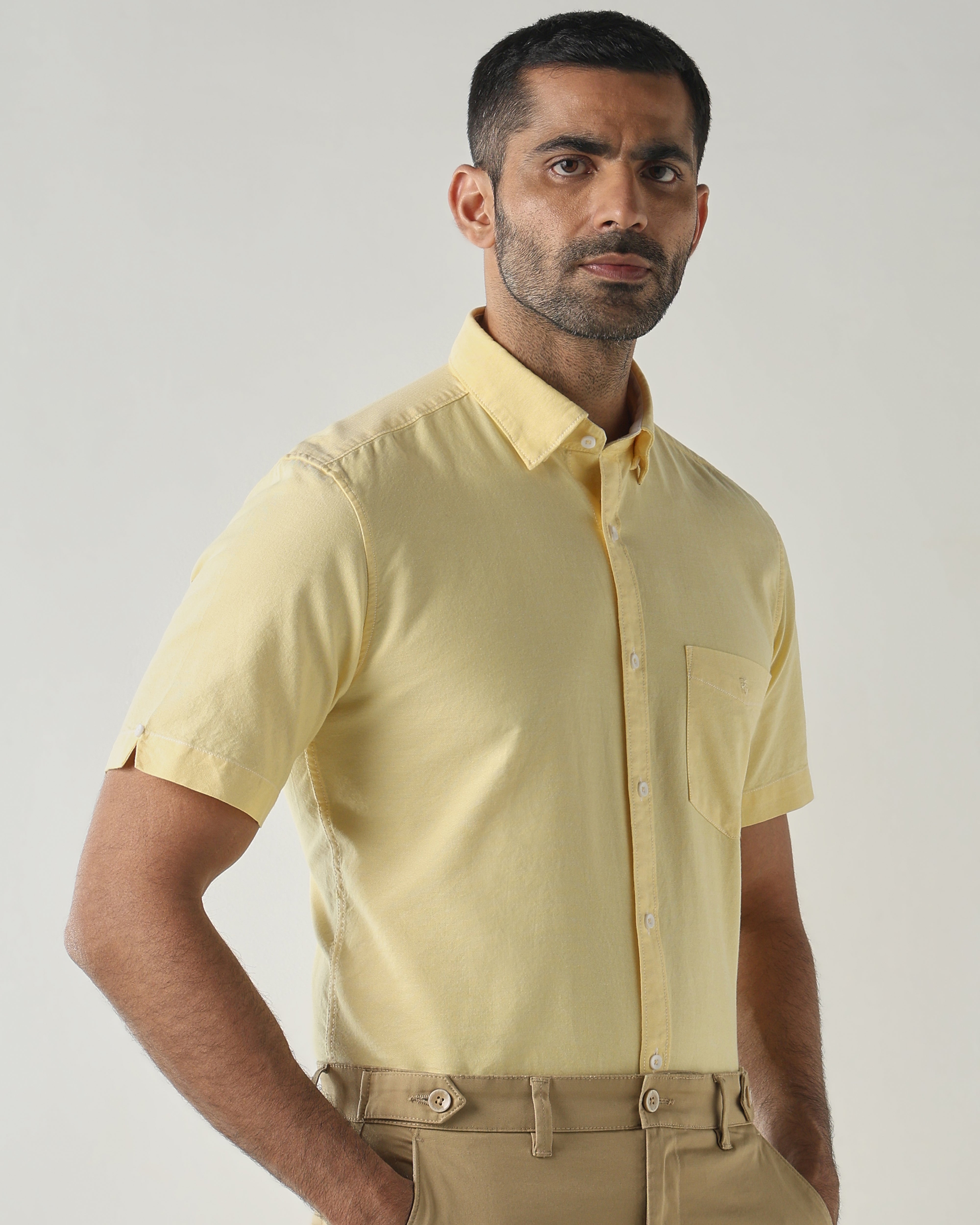 Lemon Slim fit Smart Casual Shirts