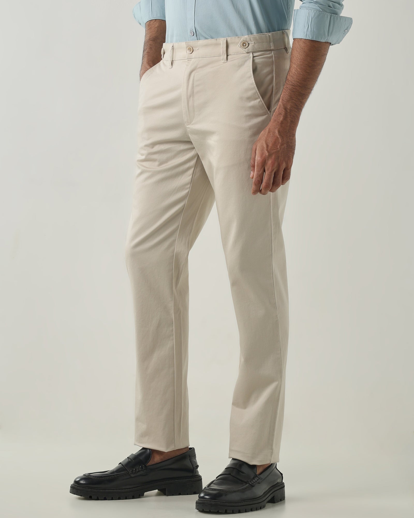 Beige REGULAR Smart Casual Trousers