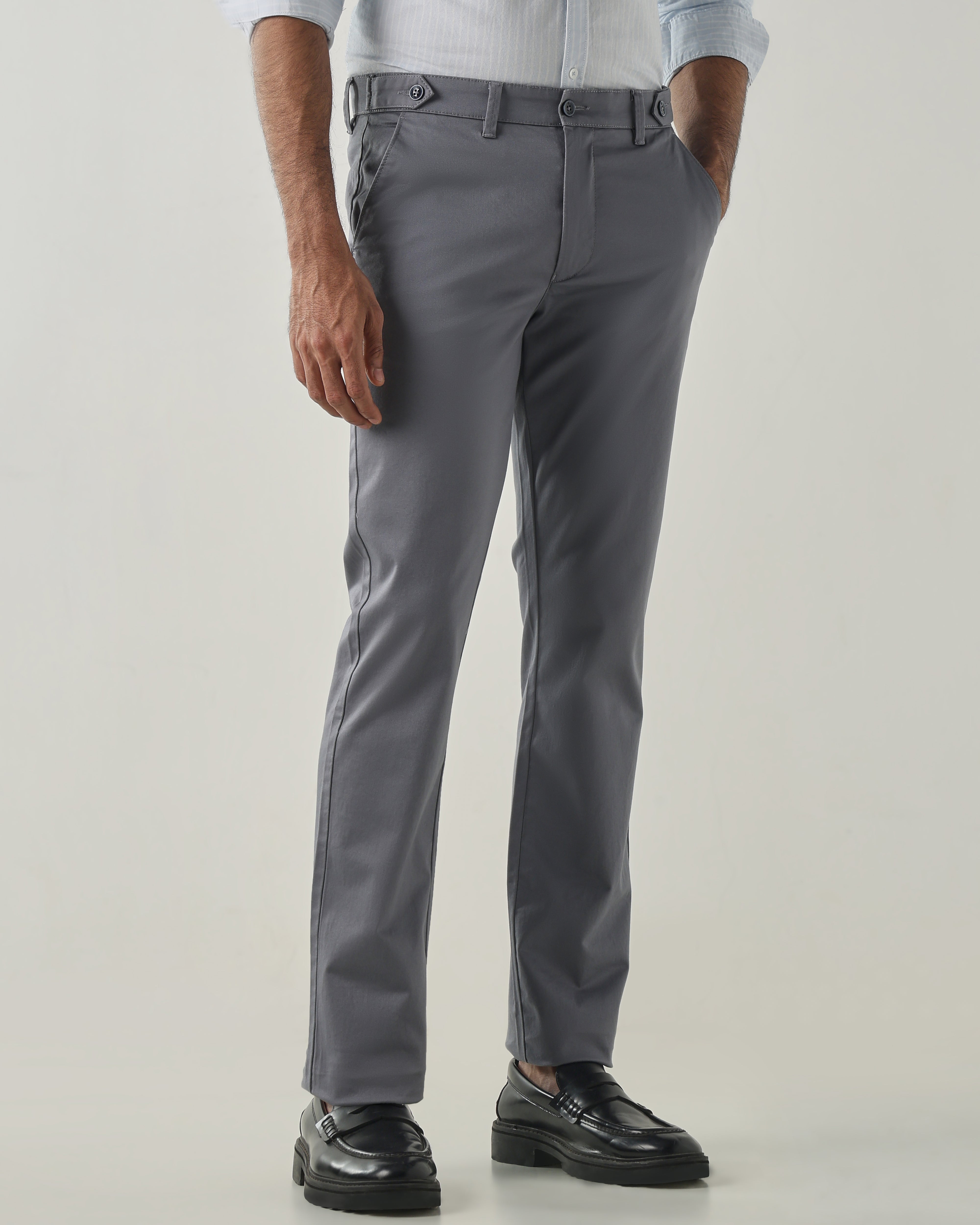 Steel REGULAR Smart Casual Trousers