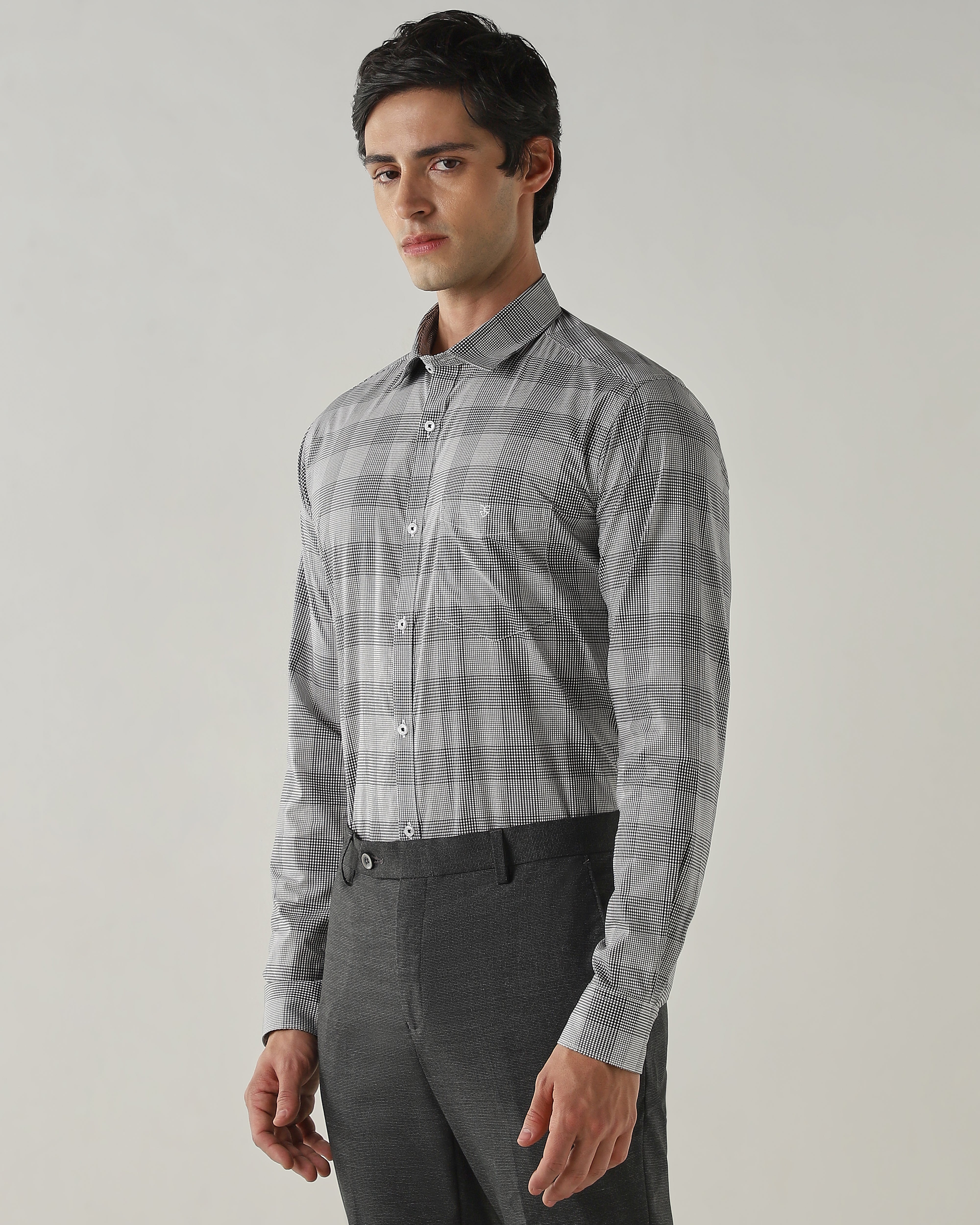 Slim Fit Shirt Black/White