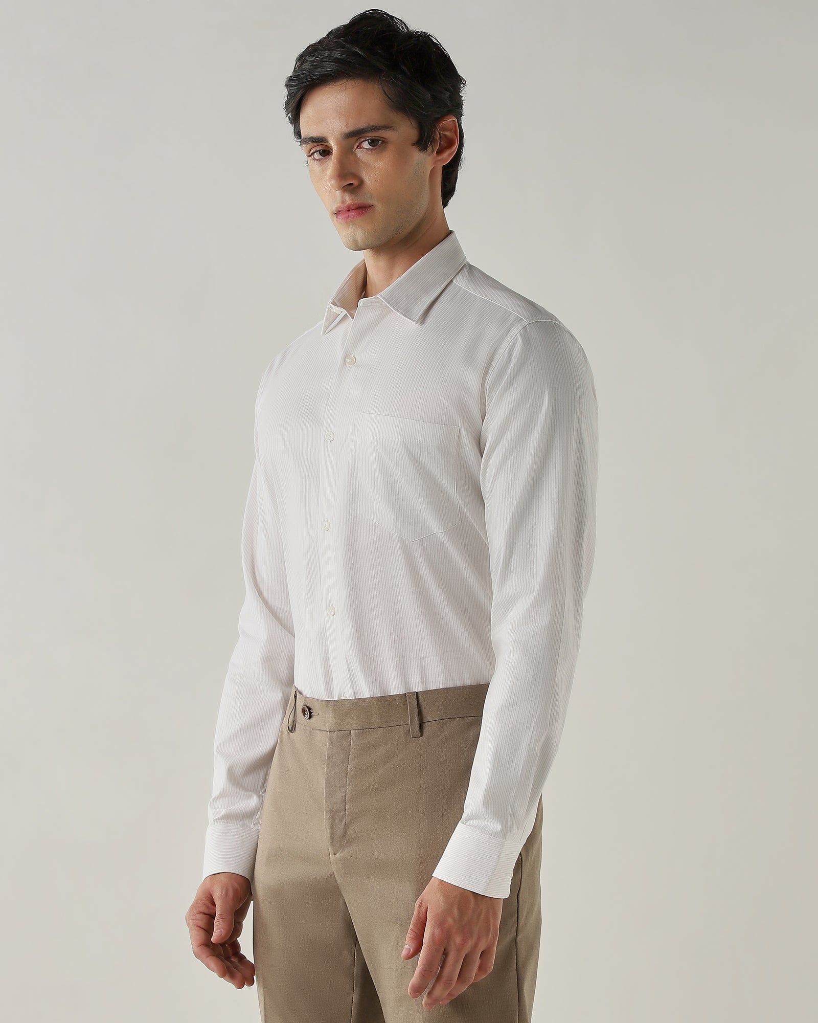 Slim Fit Shirt White/Cream