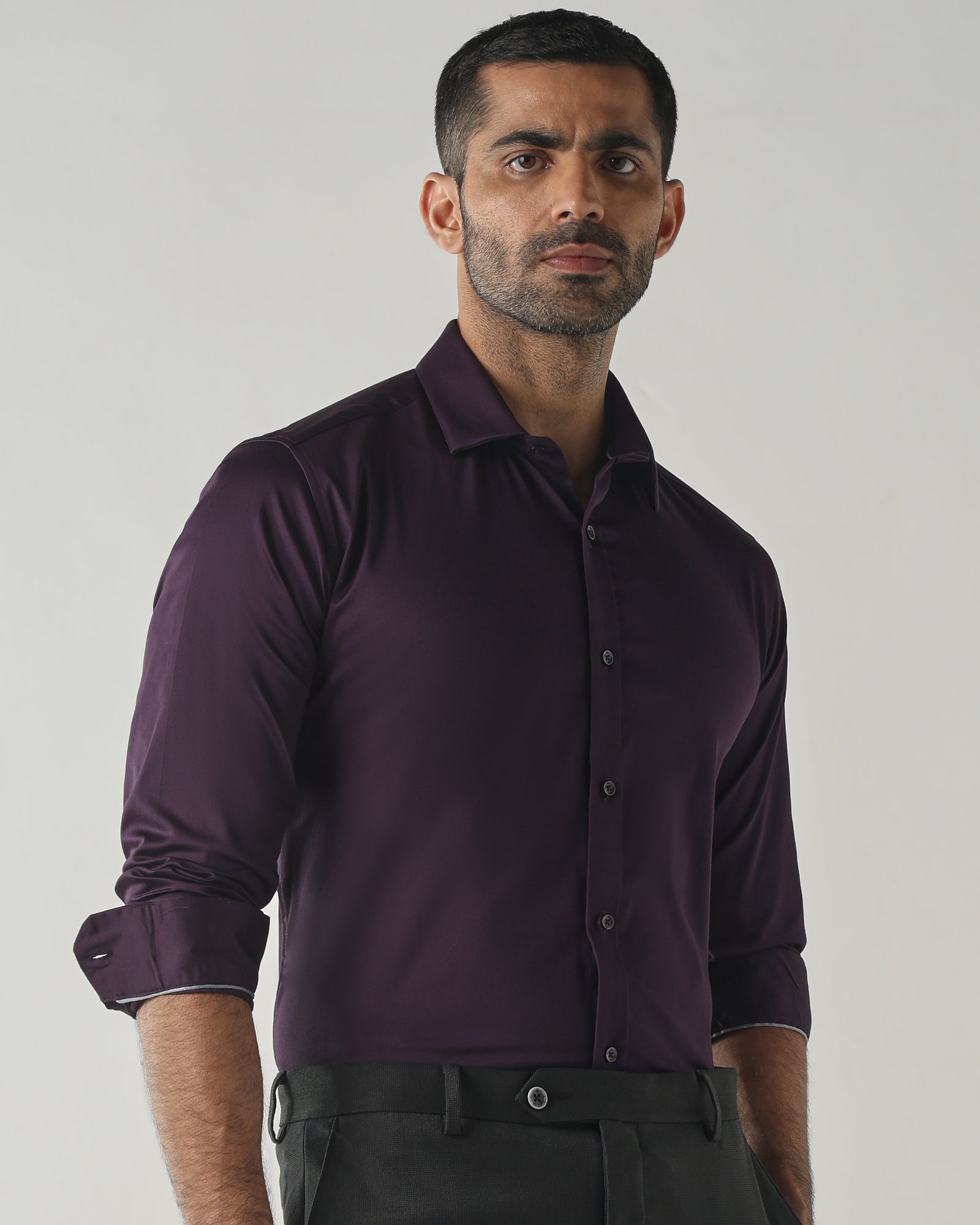 Purple Grape Slim fit Fashion Formal Shirts