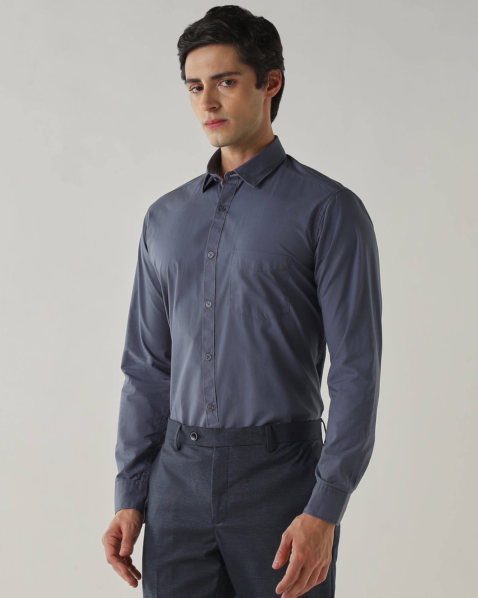 Slim Fit Shirt Airforce Blue