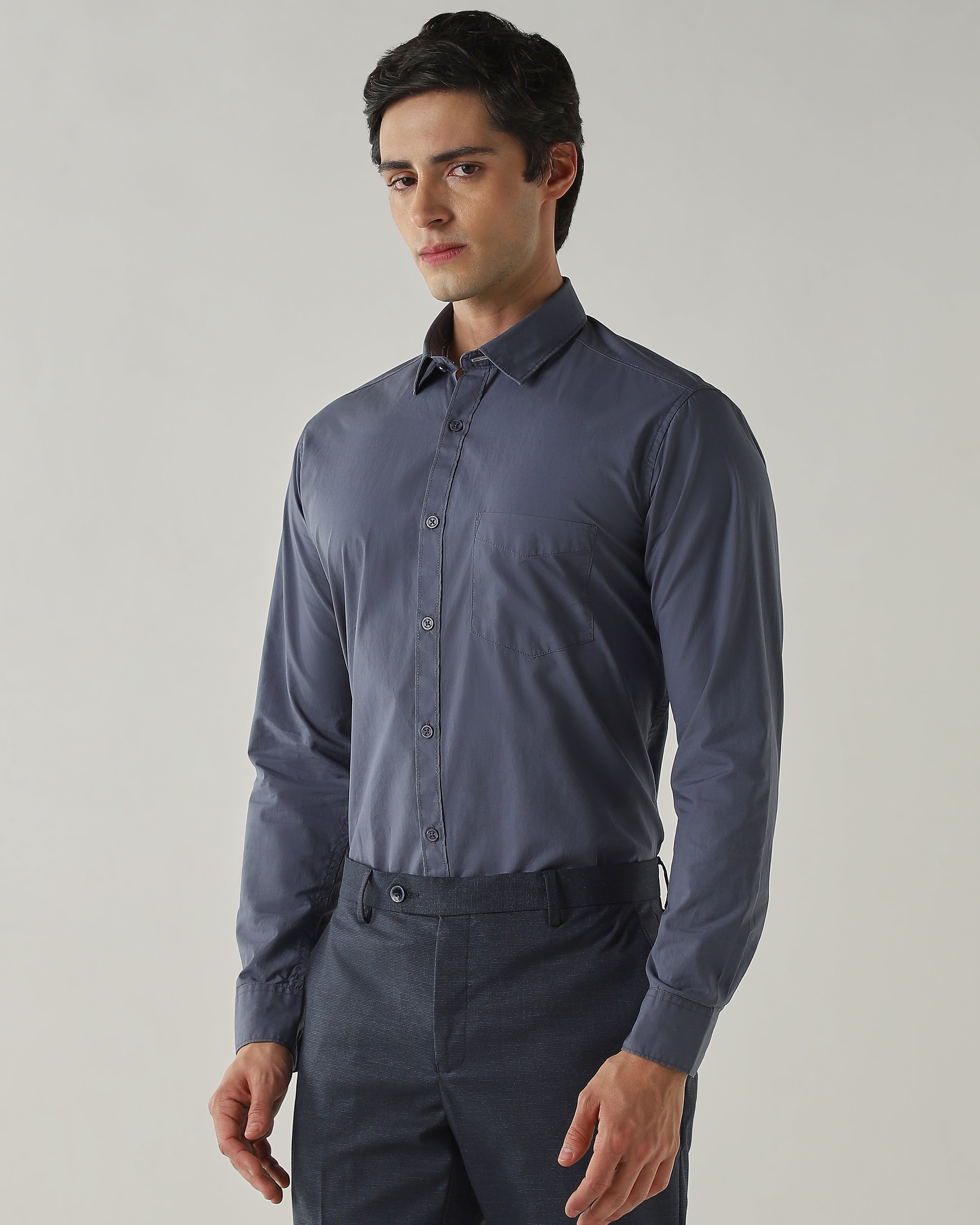 Slim Fit Shirt Airforce Blue