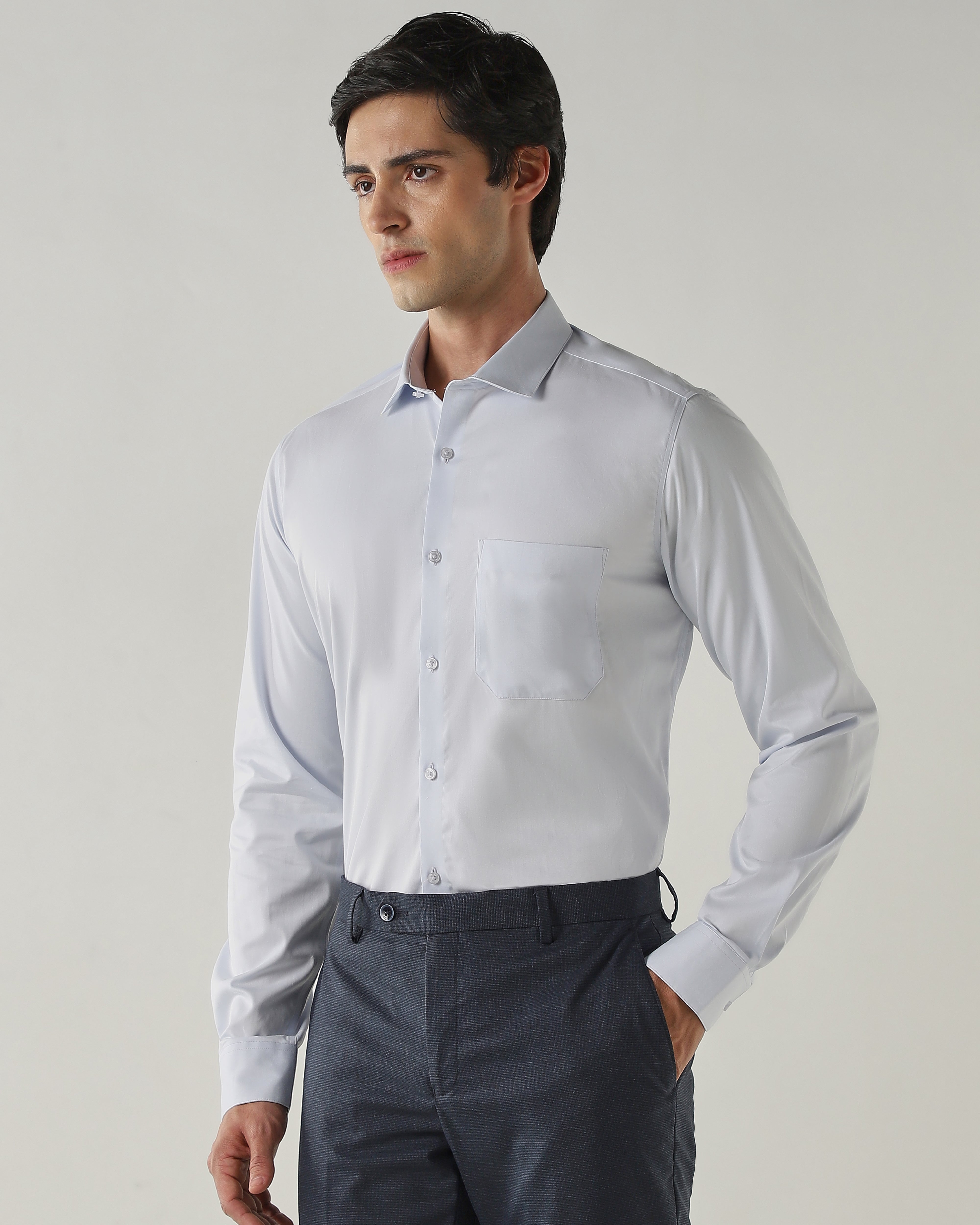 Slim Fit Shirt Sky Blue