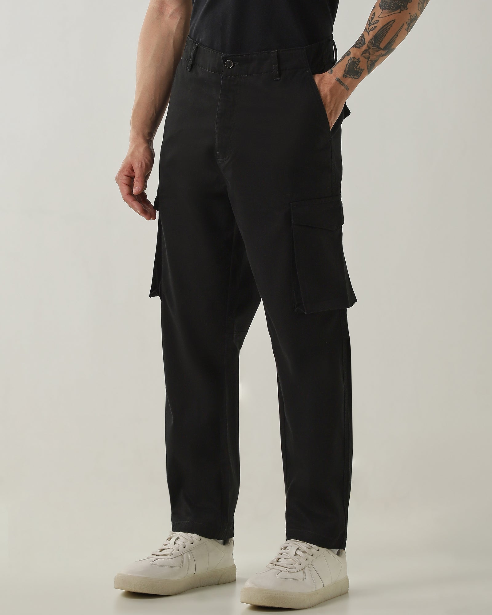 Regular Fit Cargo Black