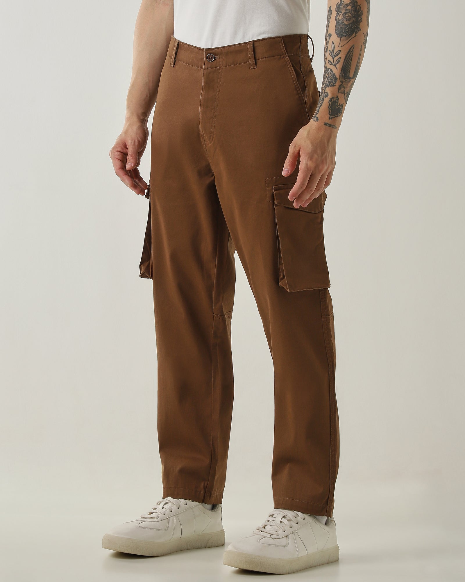 Regular Fit Cargo Brown