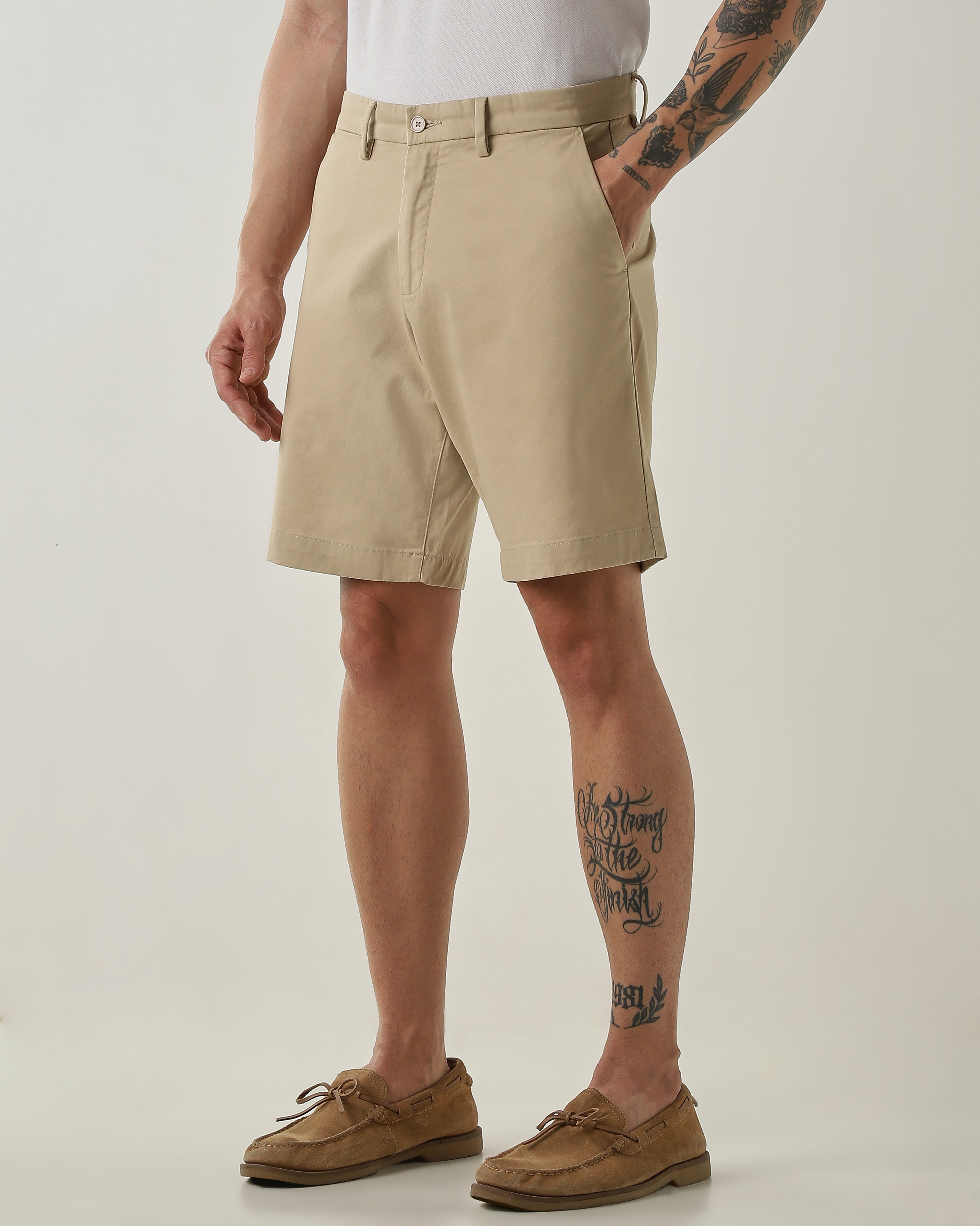 Regular Fit Shorts Fawn