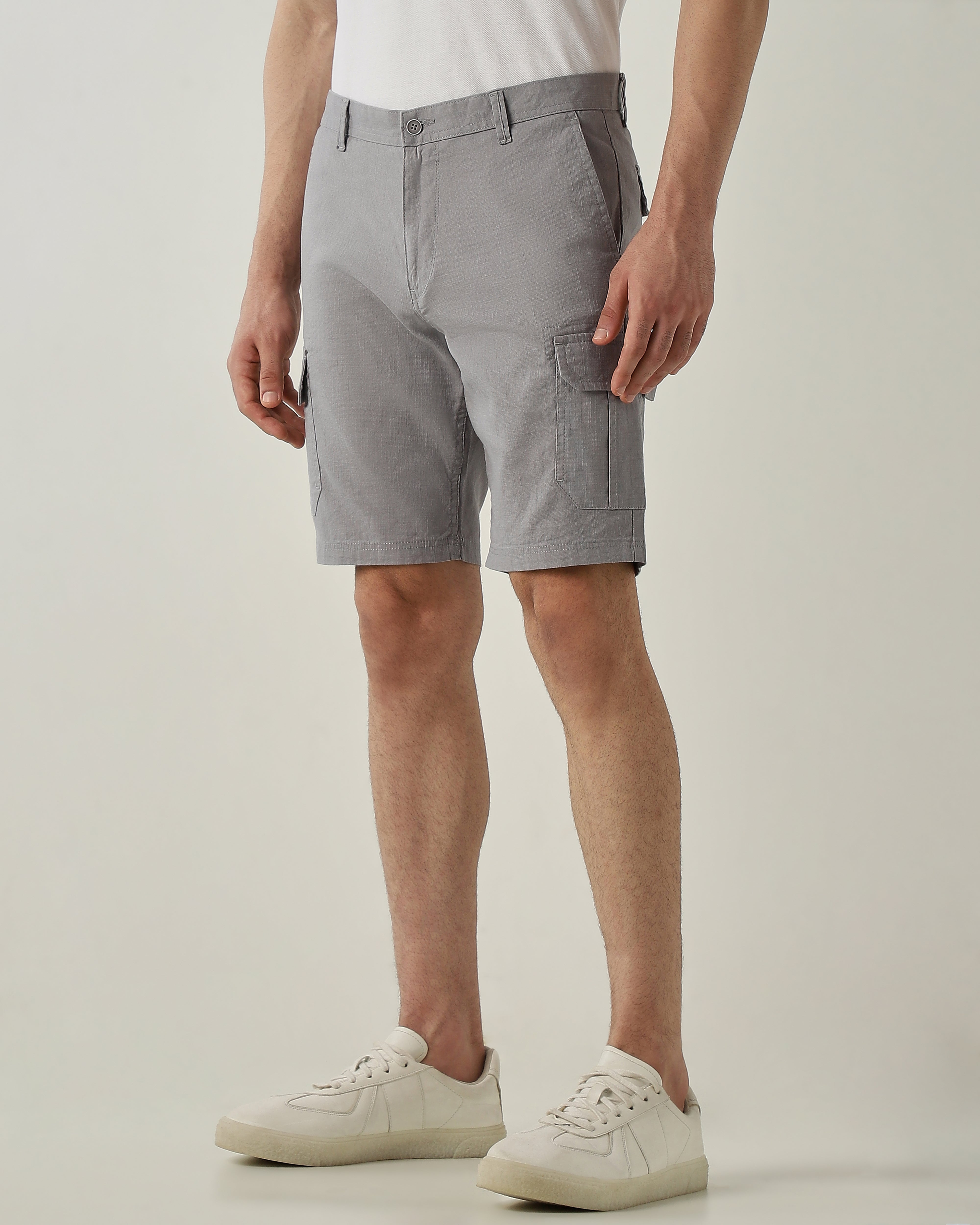 Cargo Short Steel Regular Fit 100% Cotton