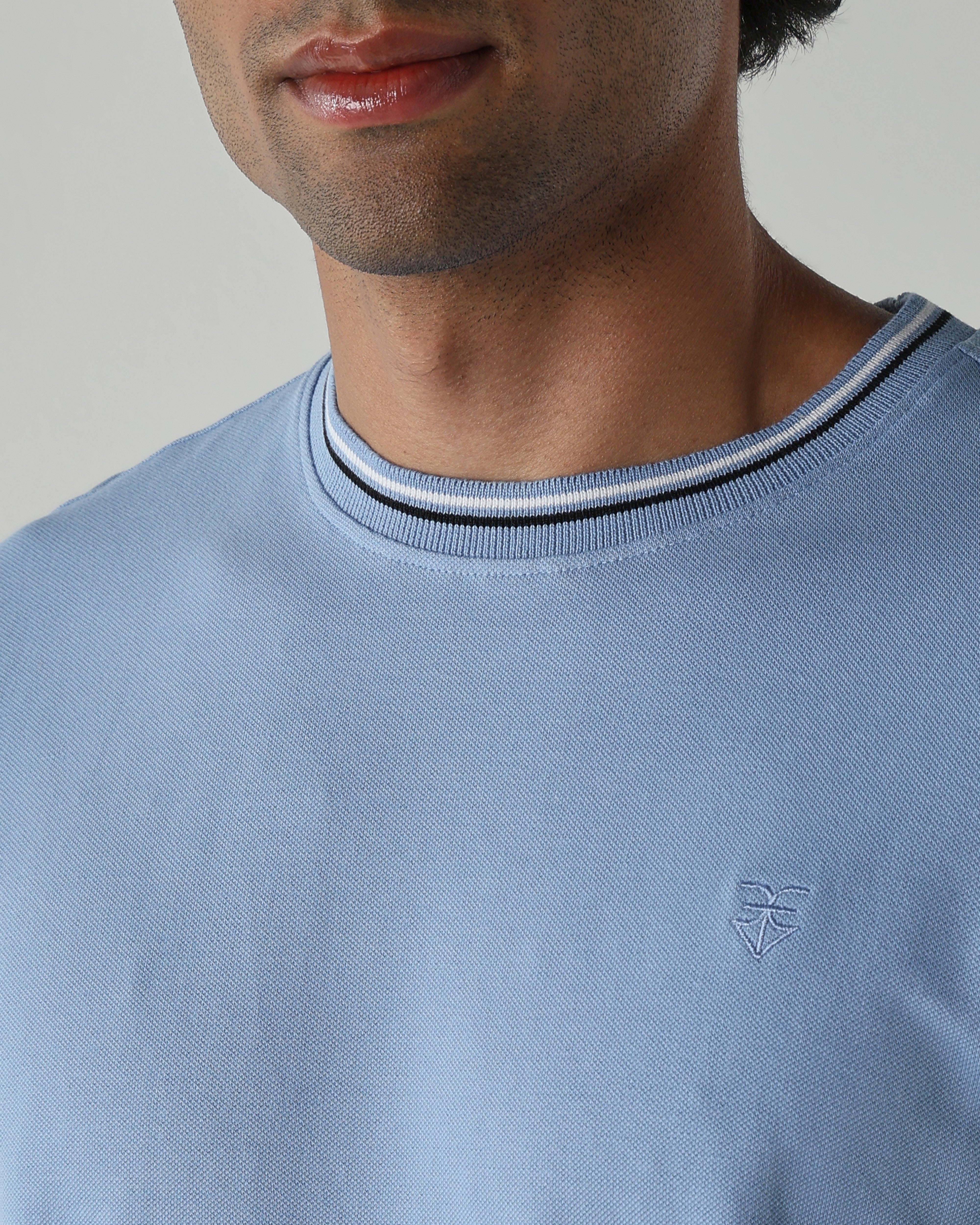 Topwear Premium Pique Knit Fabric T-Shirts – Airforce