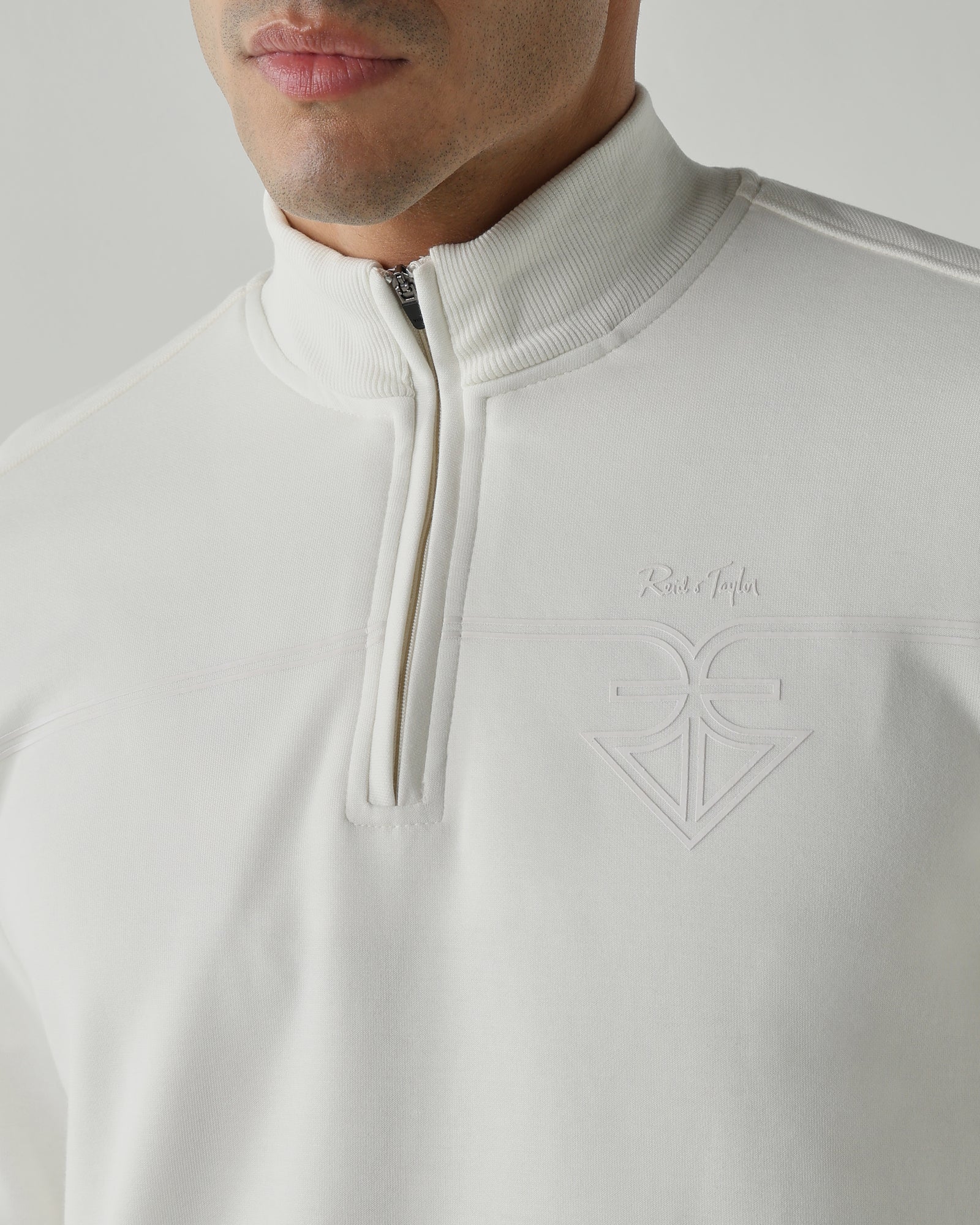 Round Neck Full sleeve  Sweatshirts – Ivory