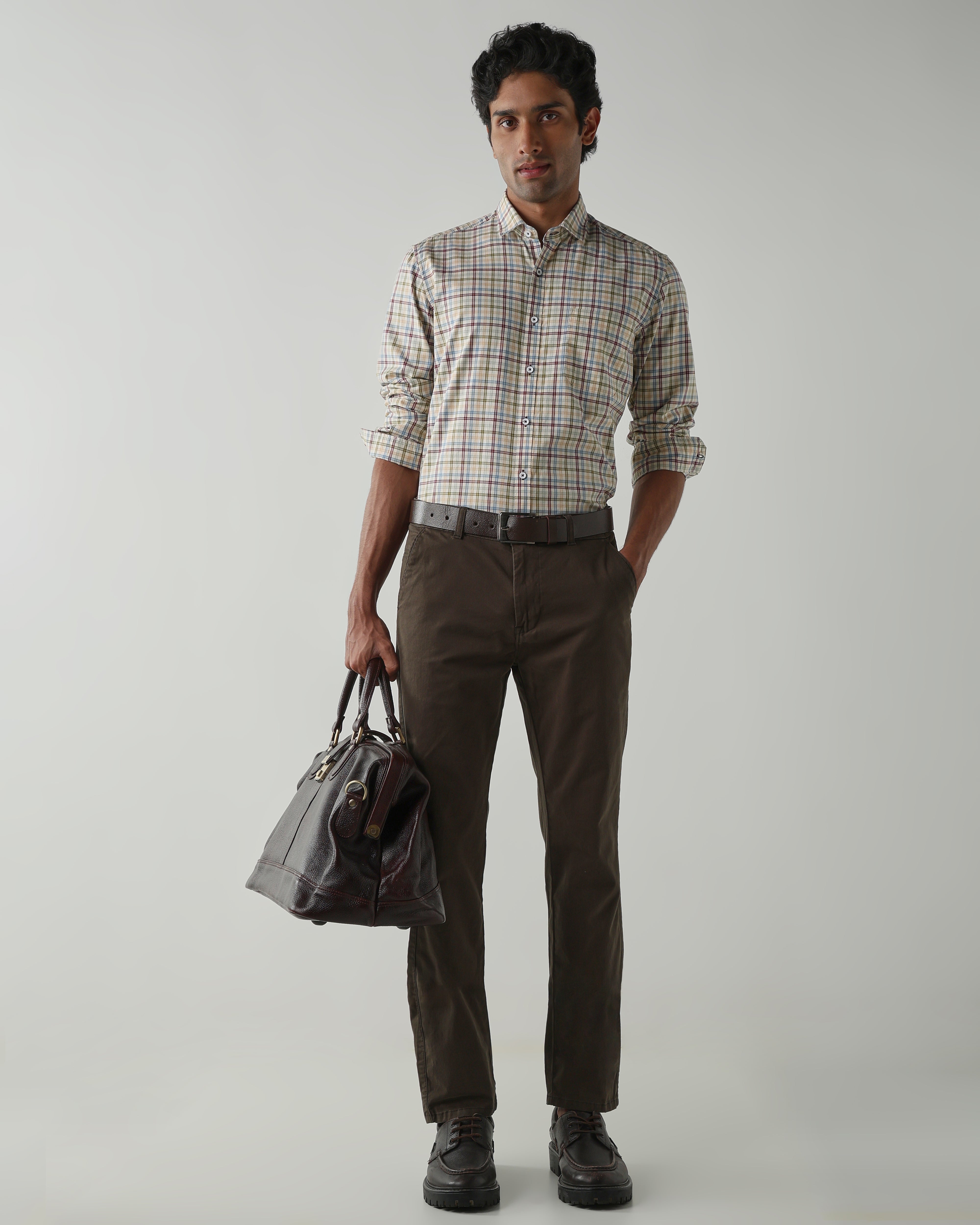 Mens-Regular Fit-Trouser