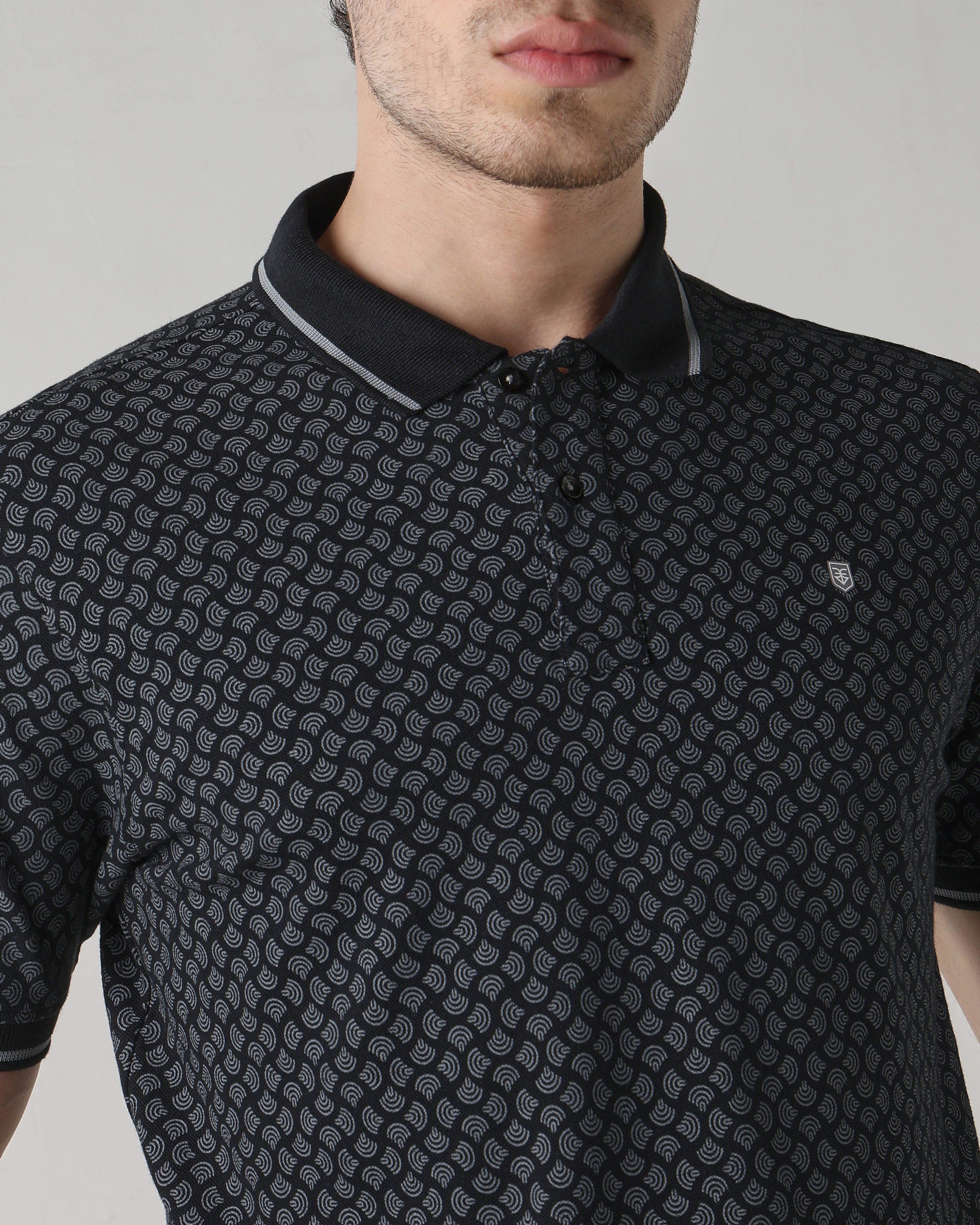 Men Regular Fit T-Shirt Moonless Night