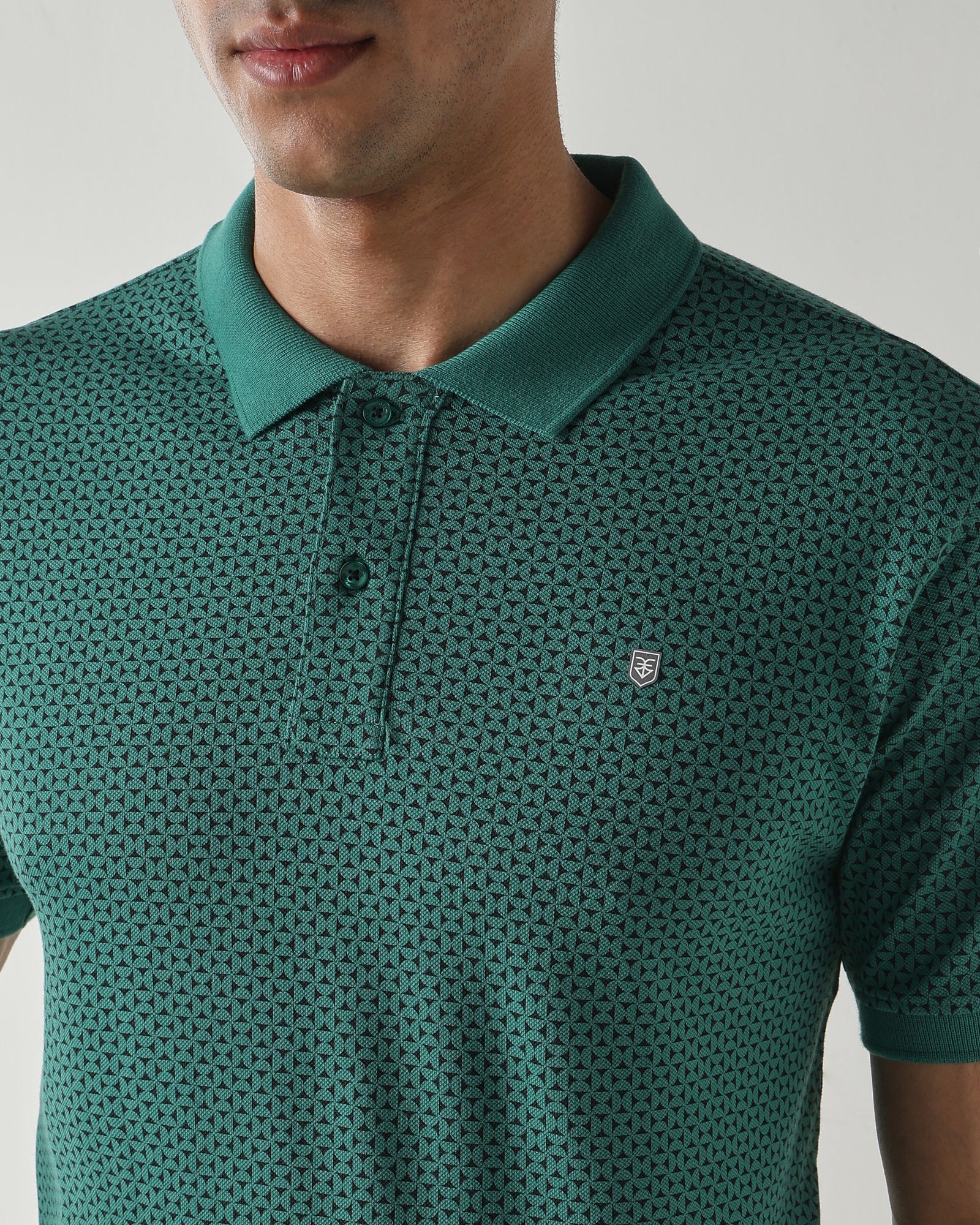 Men Regular Fit T-Shirt Foliage Green