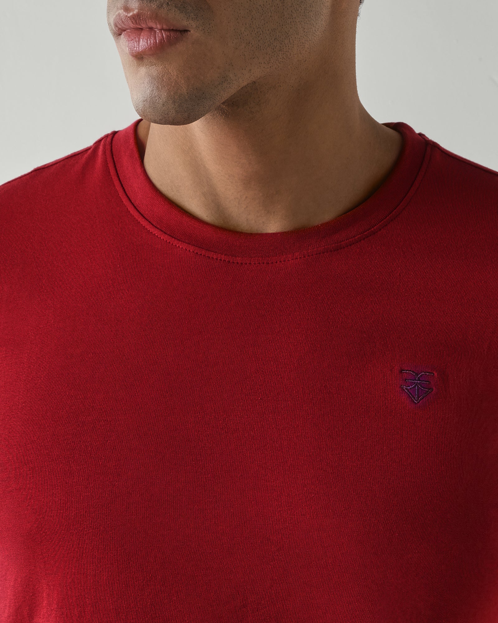 Topwear Jersey Knit Fabric T-Shirts – Maroon