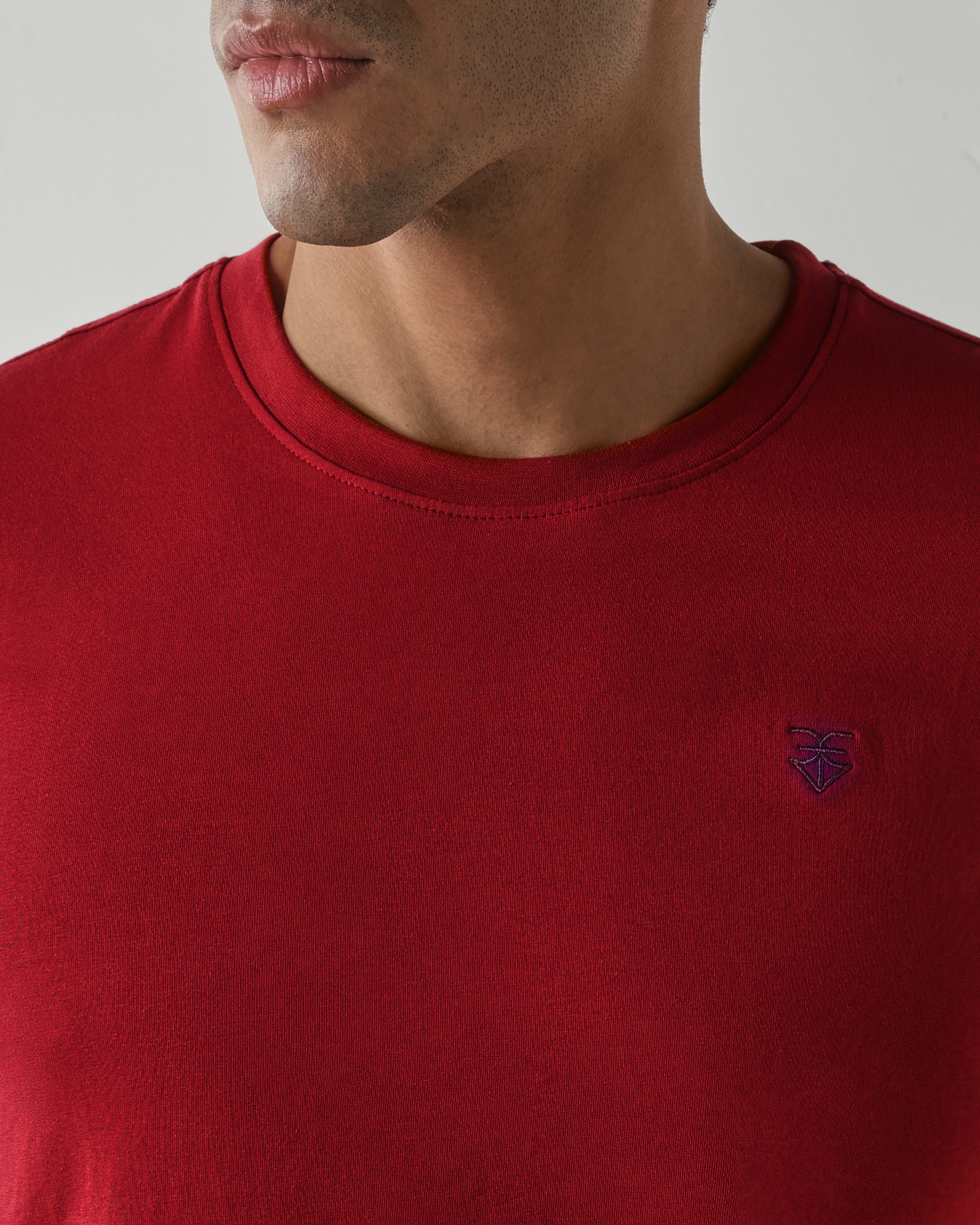 Topwear Jersey Knit Fabric T-Shirts – Maroon
