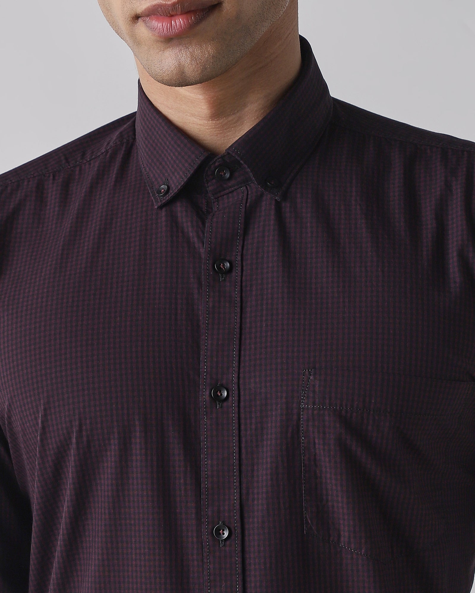 Men's Slim Fit Shirt wine